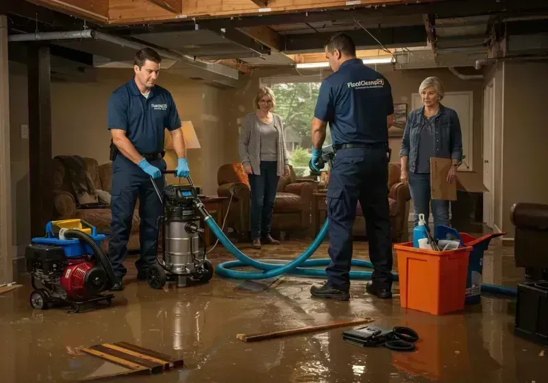 Basement Water Extraction and Removal Techniques process in McMechen, WV